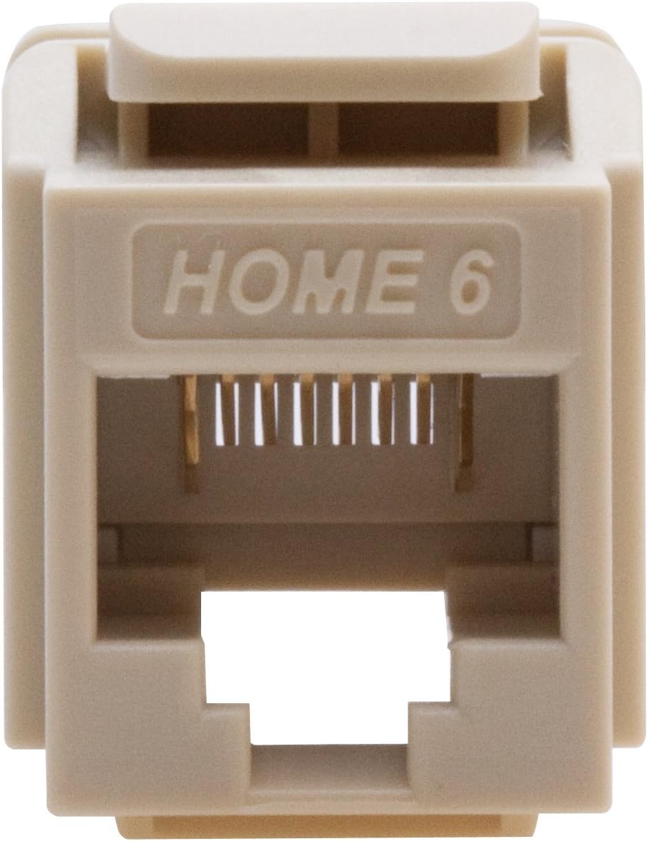 LEVITON Leviton 61HOM-RI6 Home 6 Snap-In Connector T568A/B Wiring (1 Pack)