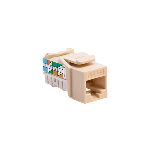 LEVITON Leviton 61HOM-RI6 Home 6 Snap-In Connector T568A/B Wiring (1 Pack)