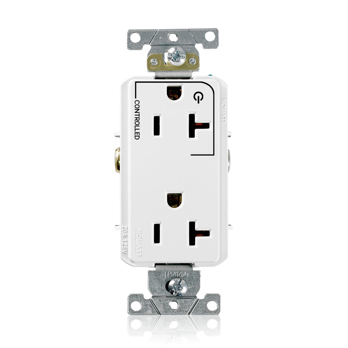 LEVITON Leviton 16352-1PW Decora Plus Duplex Receptacle 20A 125V (Contractor Pack)