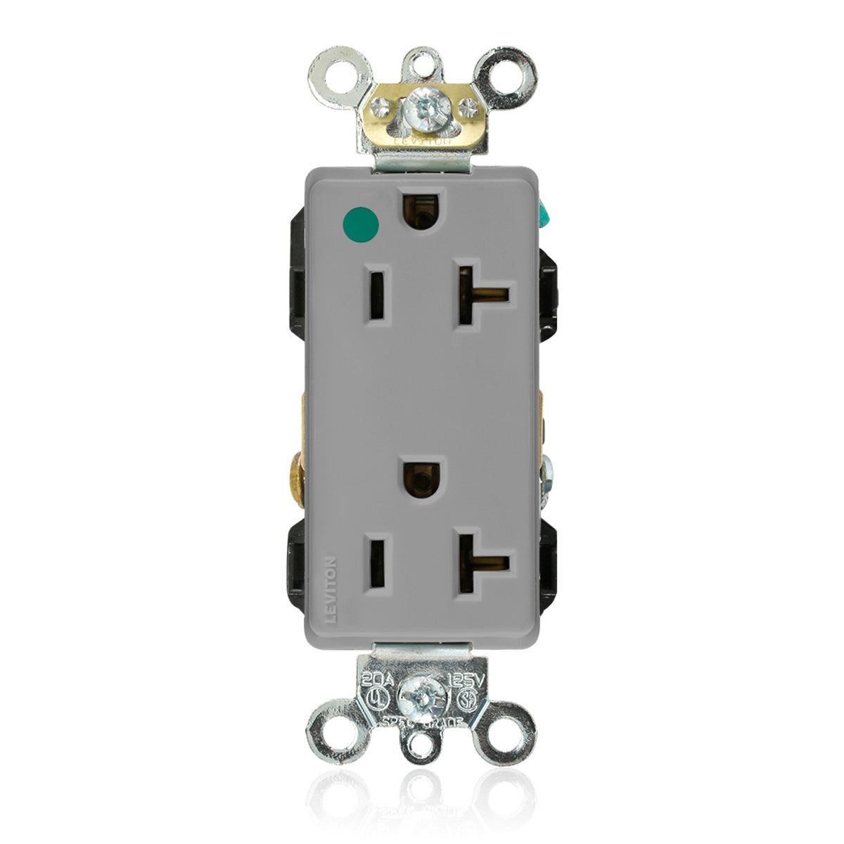 LEVITON Leviton 16362-HGG Decora Plus Duplex Receptacle 20 A 125 V (Each)