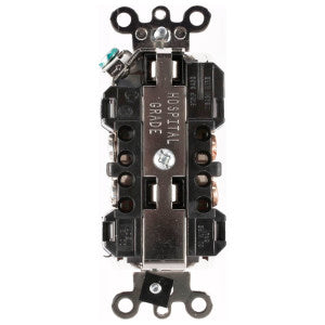 LEVITON Leviton 16362-HGG Decora Plus Duplex Receptacle 20 A 125 V (Each)