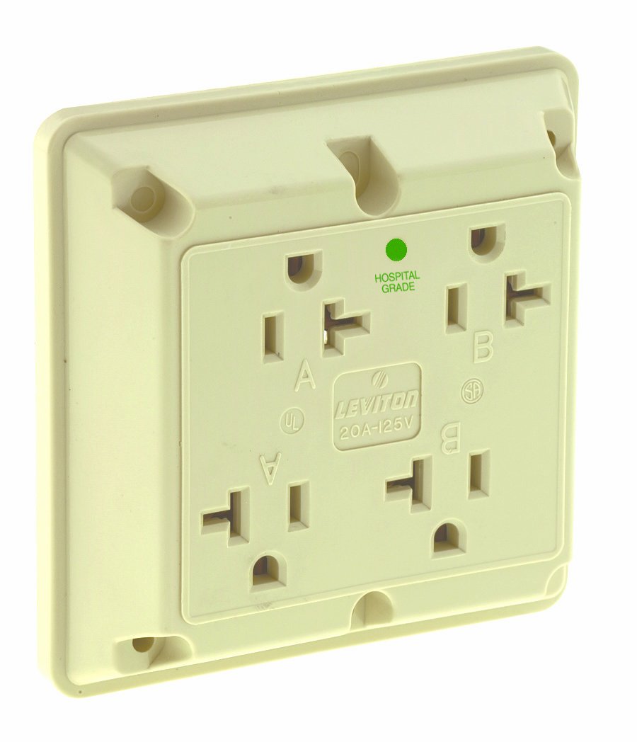 LEVITON Leviton 21254-HI Industrial Series 4-in-1 Receptacle 20 Amp 125 Volt (4-in-1)