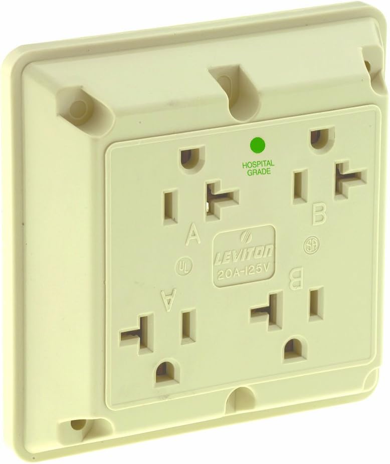 LEVITON Leviton 21254-HI Industrial Series 4-in-1 Receptacle 20 Amp 125 Volt (4-in-1)