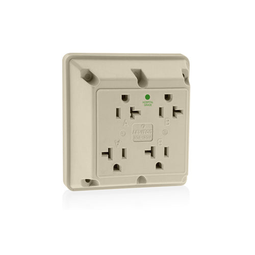LEVITON Leviton 21254-HI Industrial Series 4-in-1 Receptacle 20 Amp 125 Volt (4-in-1)