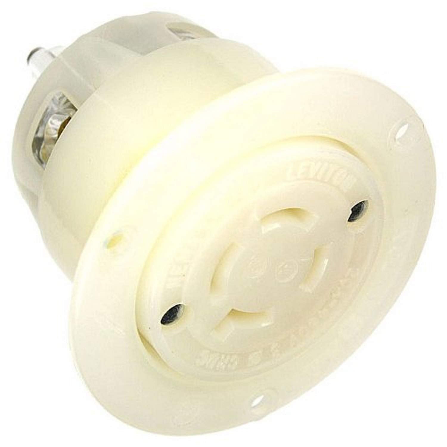 LEVITON Leviton 2436 Locking Flanged Outlet 20 Amp 480 Volt (2 x 1.75 x 4 inches)