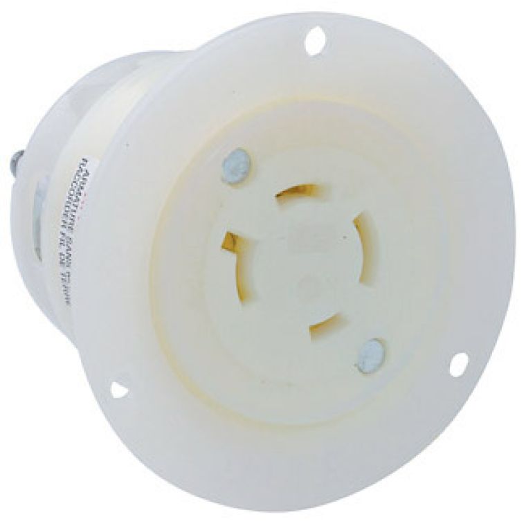 LEVITON Leviton 2436 Locking Flanged Outlet 20 Amp 480 Volt (2 x 1.75 x 4 inches)