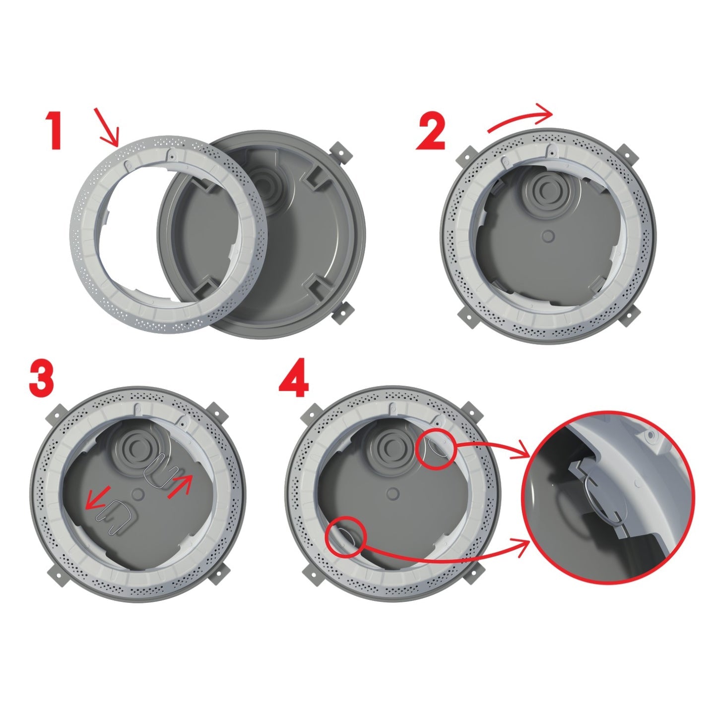 SPA ELECTRICS Spa Electrics R10H L12 R1 GW3 Retro 10 R10 LED Light Kit 45W (10-inch) R10H L12 R1 GW3