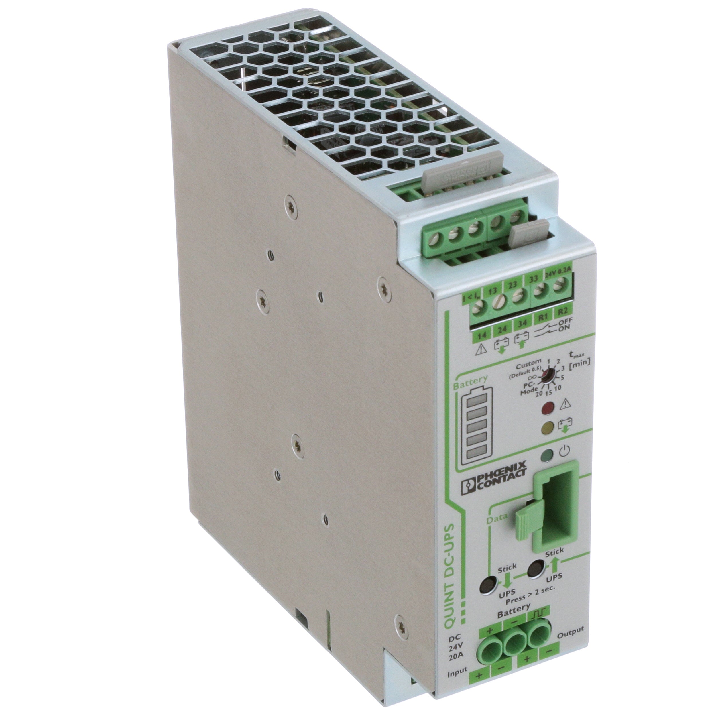 PHOENIX CONTACT Phoenix Contact 2320238 Uninterruptible Power Supply with IQ Technology 24 V DC 20 A (40 mm)