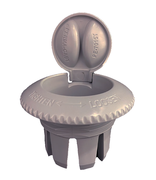 PERMACAST Perma-Cast PS-7015-UW Umbrella Socket Complete Assembly for Pool Decks (3-Piece Kit)