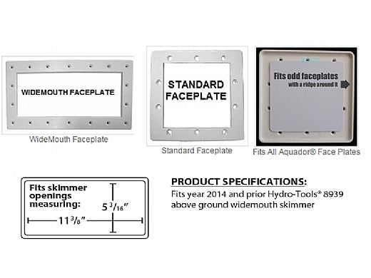 SIMPOOLTEC Simpooltec AGWM-SW Above Ground Skimmer Plug (11-3/8 x 5-3/16)