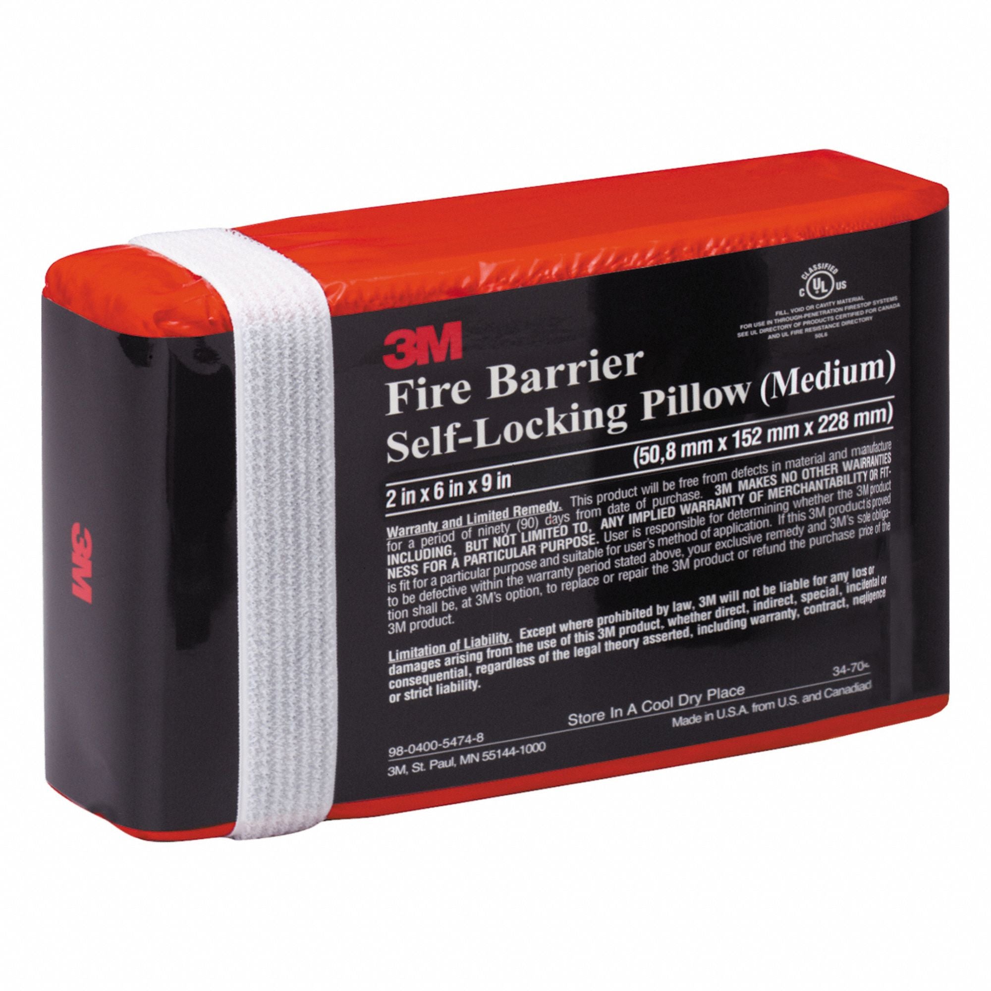 3M 3M FB-269 Fire Barrier Pillow 3 hr (2 in x 6 in x 9 in) FB269