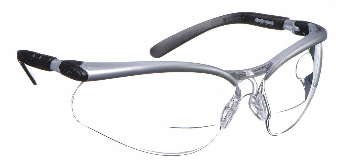 3M 3M 11459-00000-20 BX Dual Reader Safety Glasses +2.5 (Adjustable Angle)