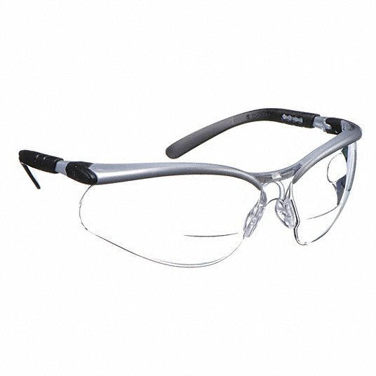 3M 3M 11459-00000-20 BX Dual Reader Safety Glasses +2.5 (Adjustable Angle)