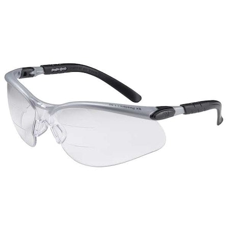 3M 3M 11459-00000-20 BX Dual Reader Safety Glasses +2.5 (Adjustable Angle)