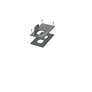 ARLINGTON Arlington FLBC8504BL 1 Gang Floor Box Cover (4.242 x 3.242 inches)