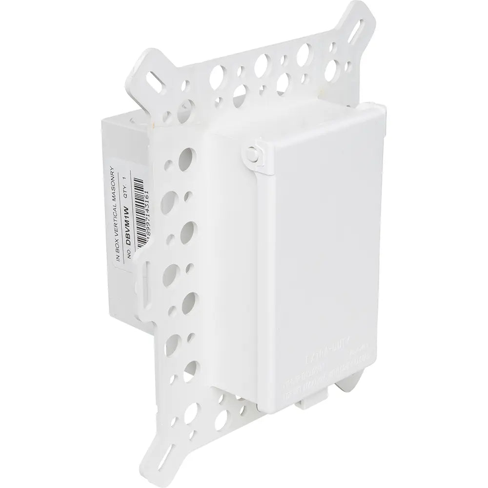 ARLINGTON Arlington DBVM1W Low Profile InBox for New Stucco Textured Surfaces Rigid Siding Single-Gang Vertical (1 Pack)