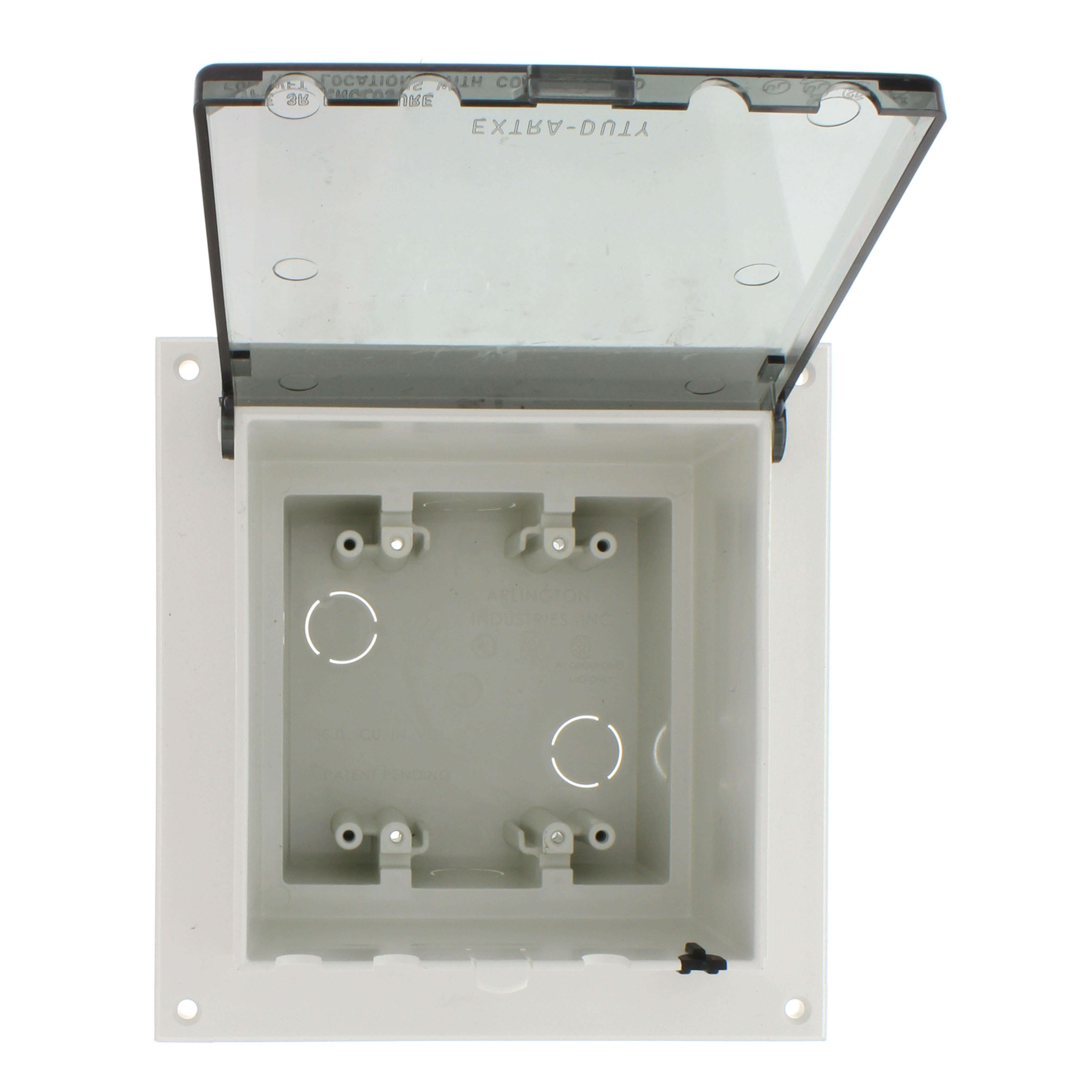 ARLINGTON Arlington DBVR2C InBox 1-Piece Low Profile Electrical Box 2-Gang (7.159 x 6.888 x 5.142 in)