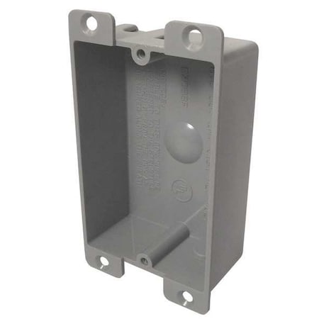 CANTEX Cantex EZ08SF 1-Gang Shallow Outlet Box 8 cu-in 1-1/4 in Depth