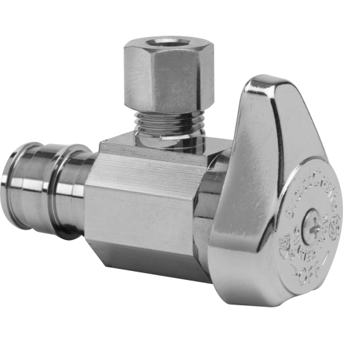 BRASSCRAFT Brasscraft CEPX19X C Multi-Turn Angle Supply Stop Valve 1/2 x 3/8 in (F1960 x OD Compression)