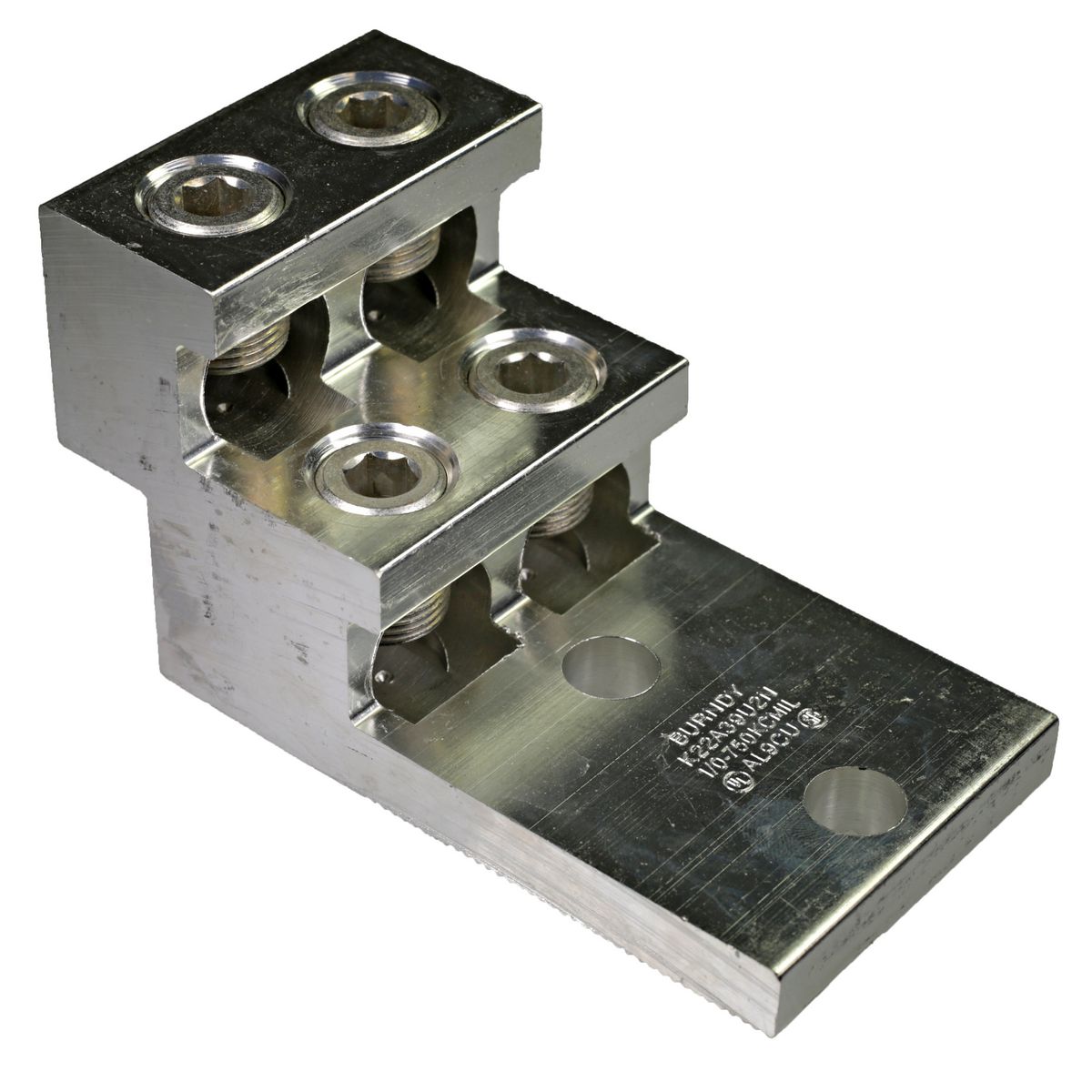 BURNDY Burndy K22A39U2N Mechanical Lug Terminal 1/2 in Stud (2-Hole)