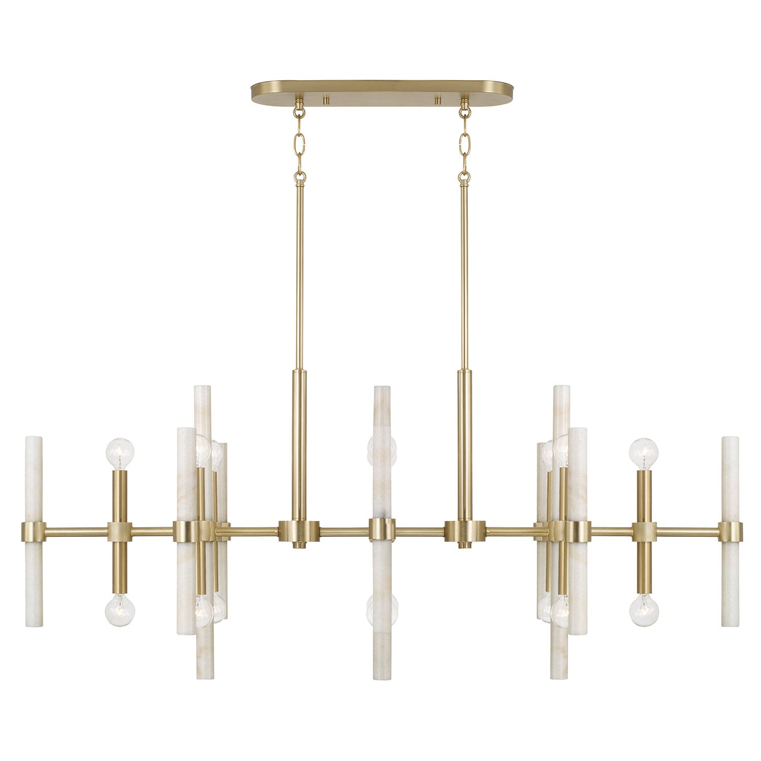 CAPITAL LIGHTING Capital Lighting 858001MA Marlow Linear Chandelier 16 x 60W (47.25 in)