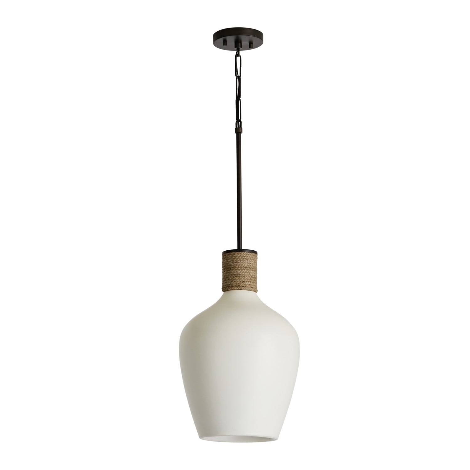 CAPITAL LIGHTING Capital Lighting 340614PW Independent 1 Light Pendant 60 W (18 in W x 18.5 in H x 12 in E) C340614PW