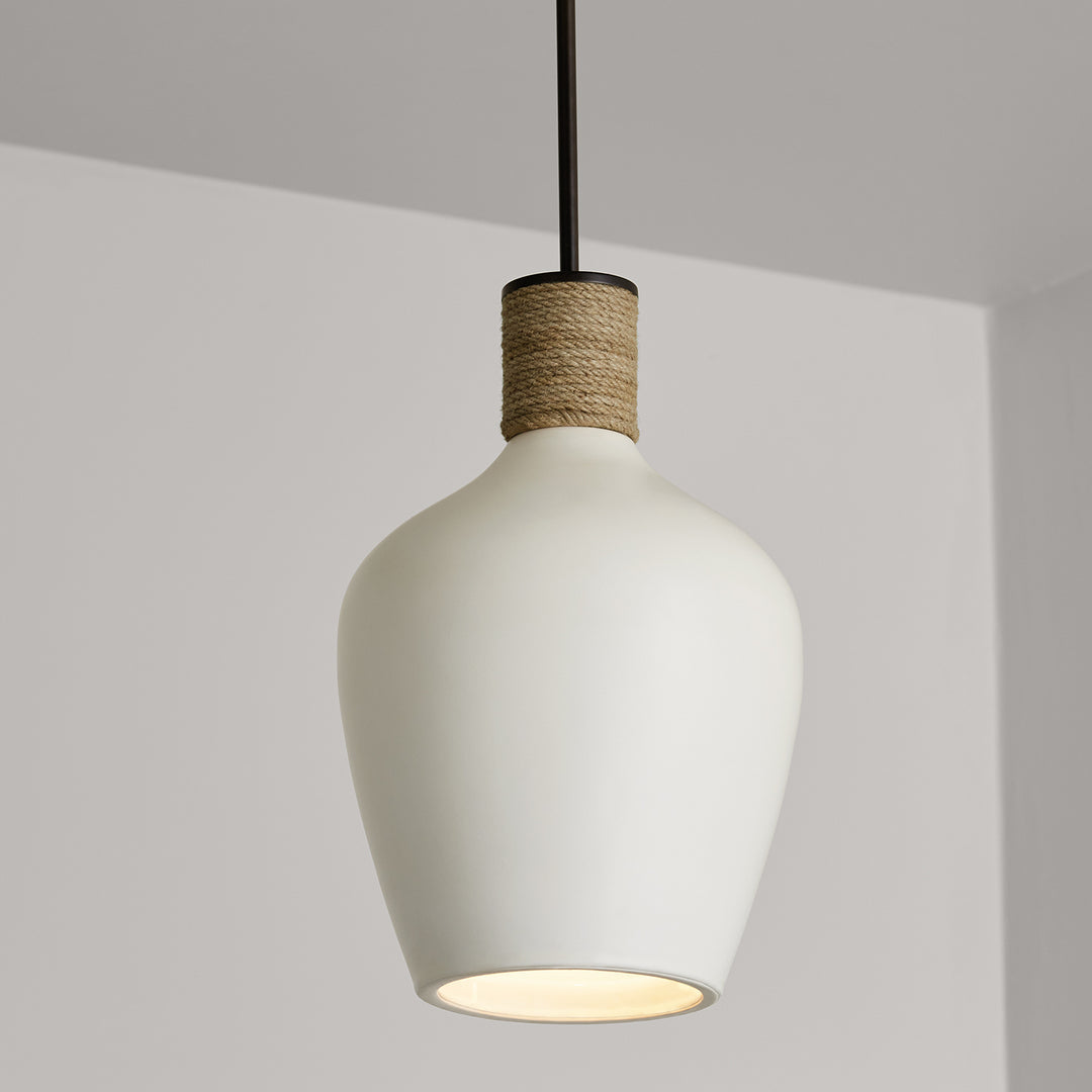 CAPITAL LIGHTING Capital Lighting 340614PW Independent 1 Light Pendant 60 W (18 in W x 18.5 in H x 12 in E) C340614PW