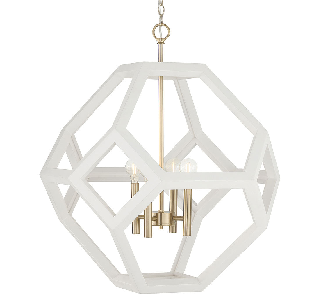 CAPITAL LIGHTING Capital Lighting 358441WM Geo Pendant 4 x 60W (24in x 28.5in)