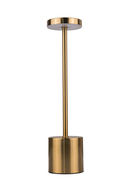 CRAFTMADE Craftmade 86293BRS-TR Curtis 1.2W LED Rechargeable Table Lamp 13.38 in