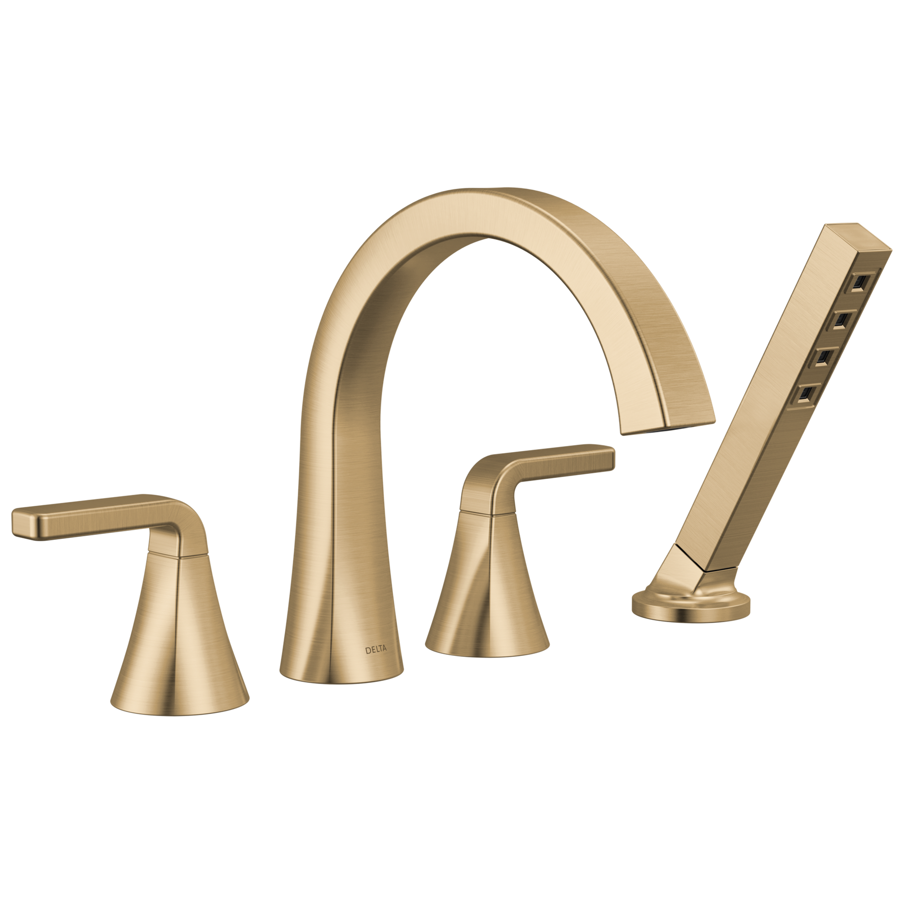 DELTA FAUCET Delta Faucet T4762-CZ Lineax Roman Tub Trim with Hand Shower 4-Hole 8-16 Inch