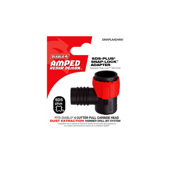 DIABLO Diablo DMAPLAAD4900 Amped Rebar Demon Snap-Lock Adapter SDS-Plus (Pack 1)