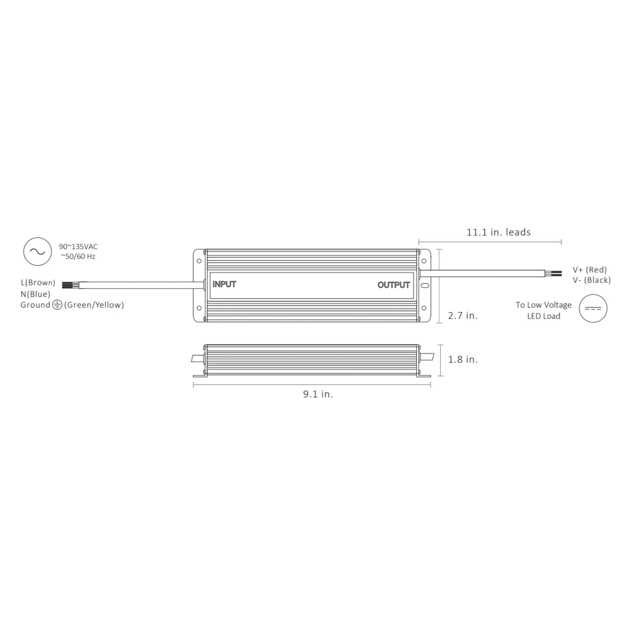 DIODE LED Diode Led DI-TD-12V-120W Omnidrive Electronic Dimmable Driver 120W (12V)
