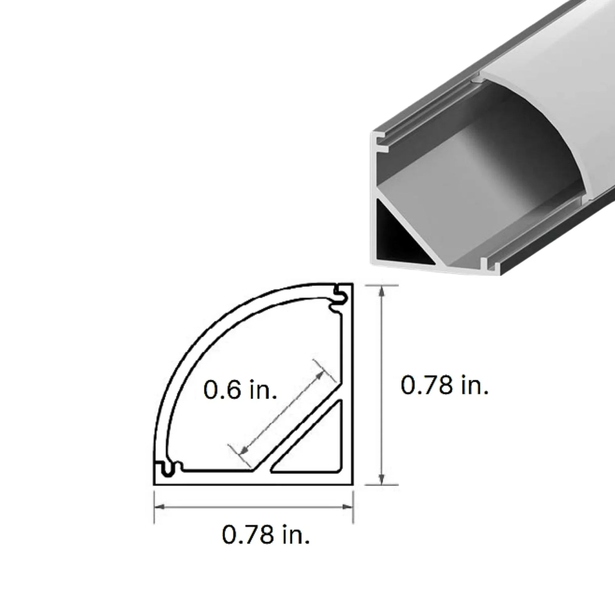 DIODE LED Diode Led DI-CHB-S45-48AL S45 Channel (48 in Channel Bundle)