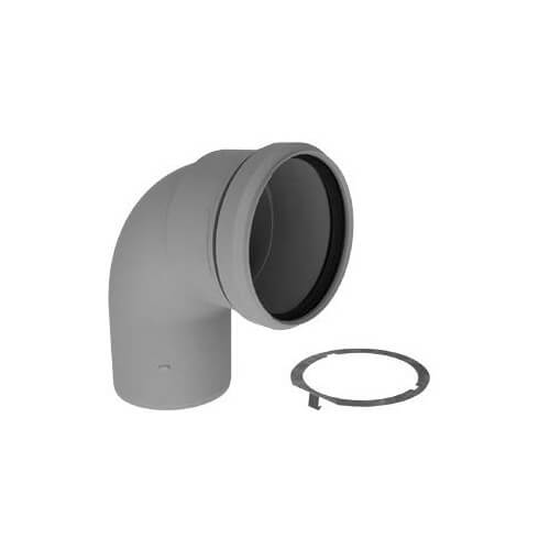 DURAVENT Duravent 2PPS-E90L PolyPro 90 Degree Elbow with LB2 (2 in)