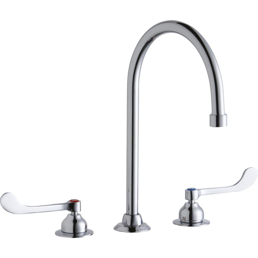 ELKAY Elkay LK800GN08T6 2-Handle Gooseneck Deck Faucet (8 in Centers) LK800GN08T6