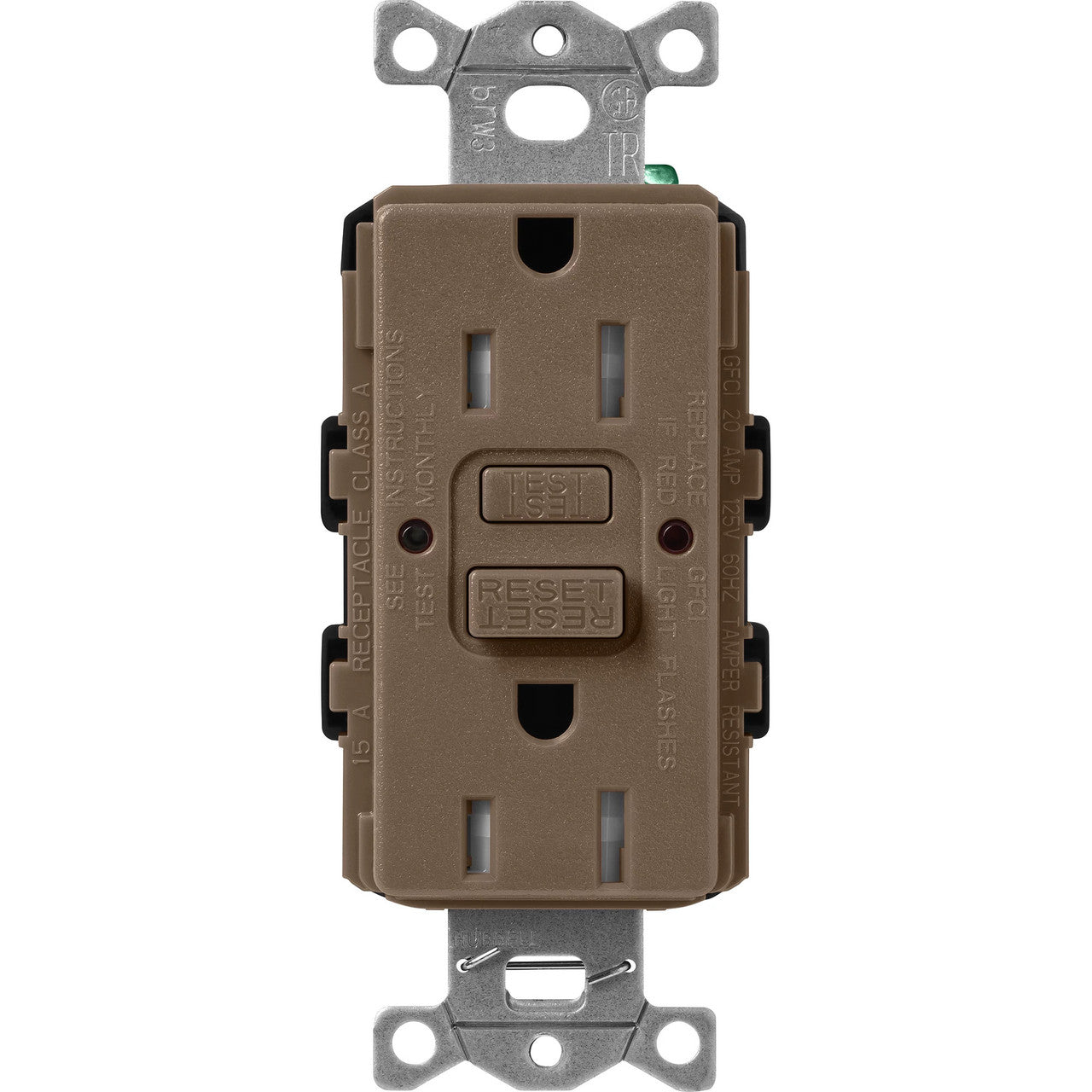 LUTRON Lutron SCR-15-GFST-EP Self-Testing Tamper Resistant 15A GFCI Receptacle (Duplex)