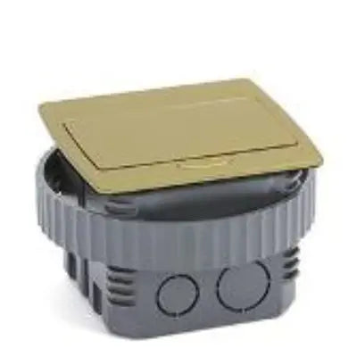 LEW ELECTRIC Lew Electric PUFP-CT-B-AC-PB Square kitchen countertop pop-up 20A (4 1/8 in x 4 1/8 in)