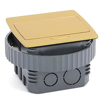 LEW ELECTRIC Lew Electric PUFP-CT-B-PB Square kitchen countertop pop-up GFCI 20A (4-1/8 inches x 4-1/8 inches cutout) PUFP-CT-B-AC-PB