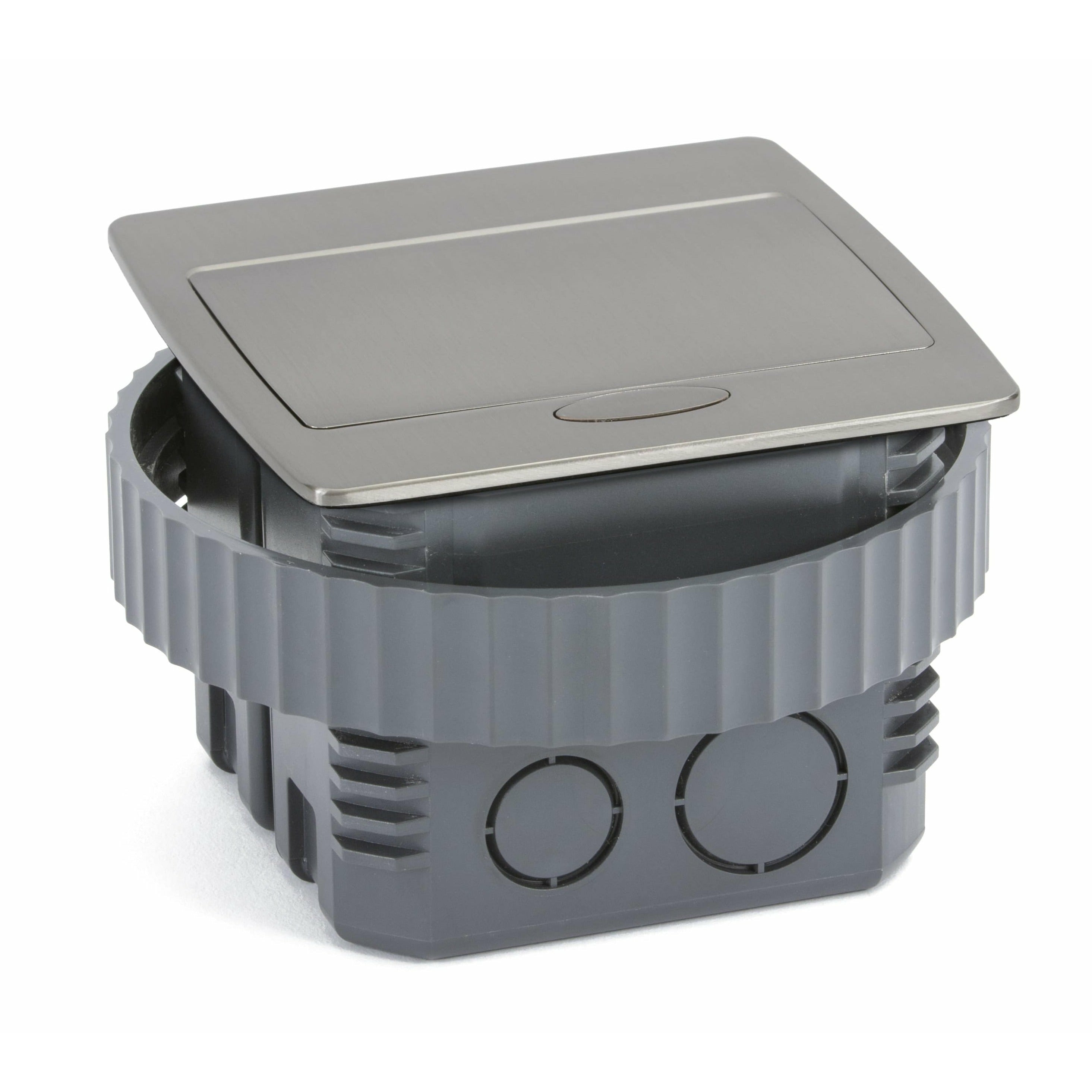 LEW ELECTRIC Lew Electric PUFP-CT-SS-AC-PB Square kitchen countertop pop-up 20A (4-1/8 x 4-1/8)