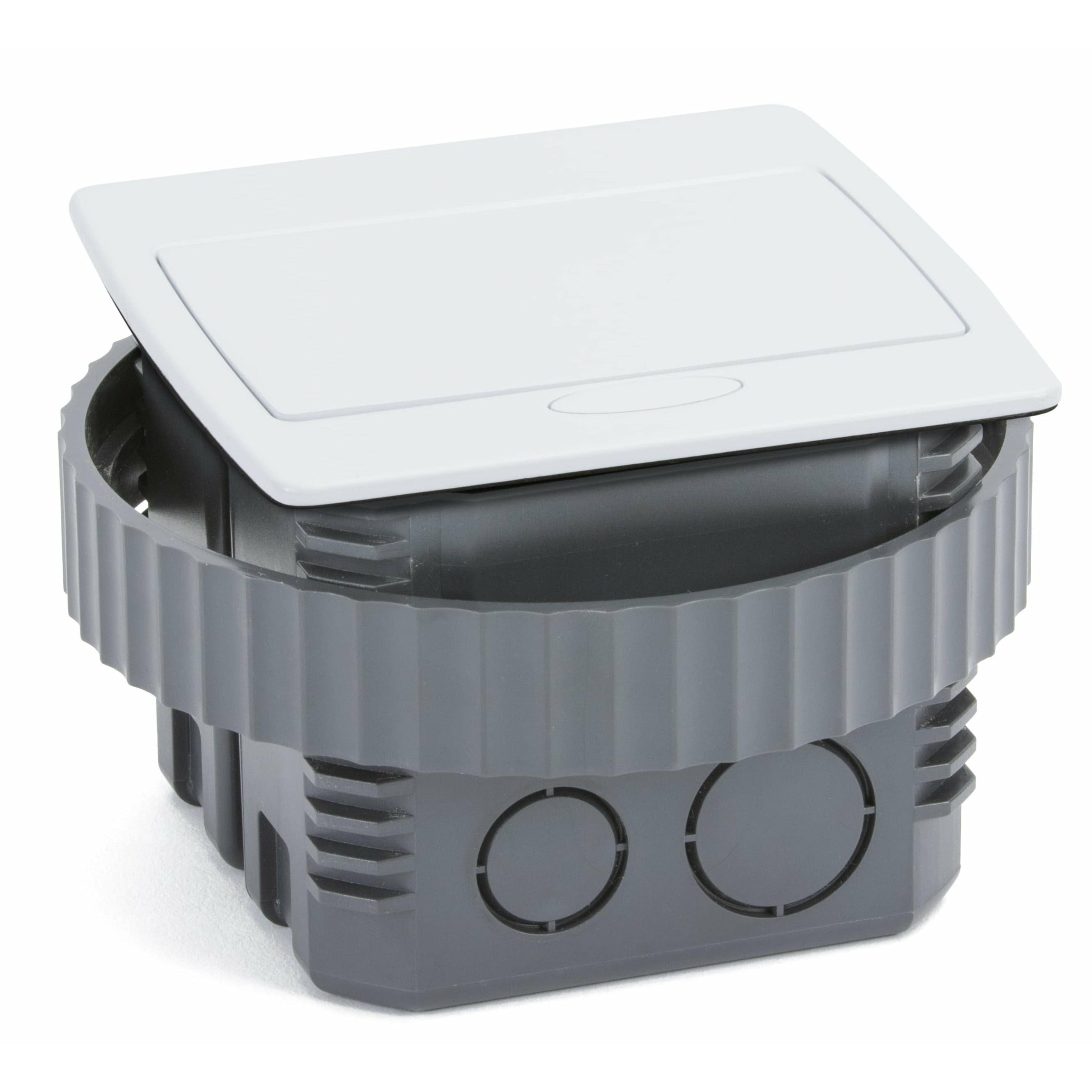 LEW ELECTRIC Lew Electric PUFP-CT-WT-AC-PB Kitchen Countertop Pop-Up Outlet 20A (4-1/8 inches x 4-1/8 inches Cutout)