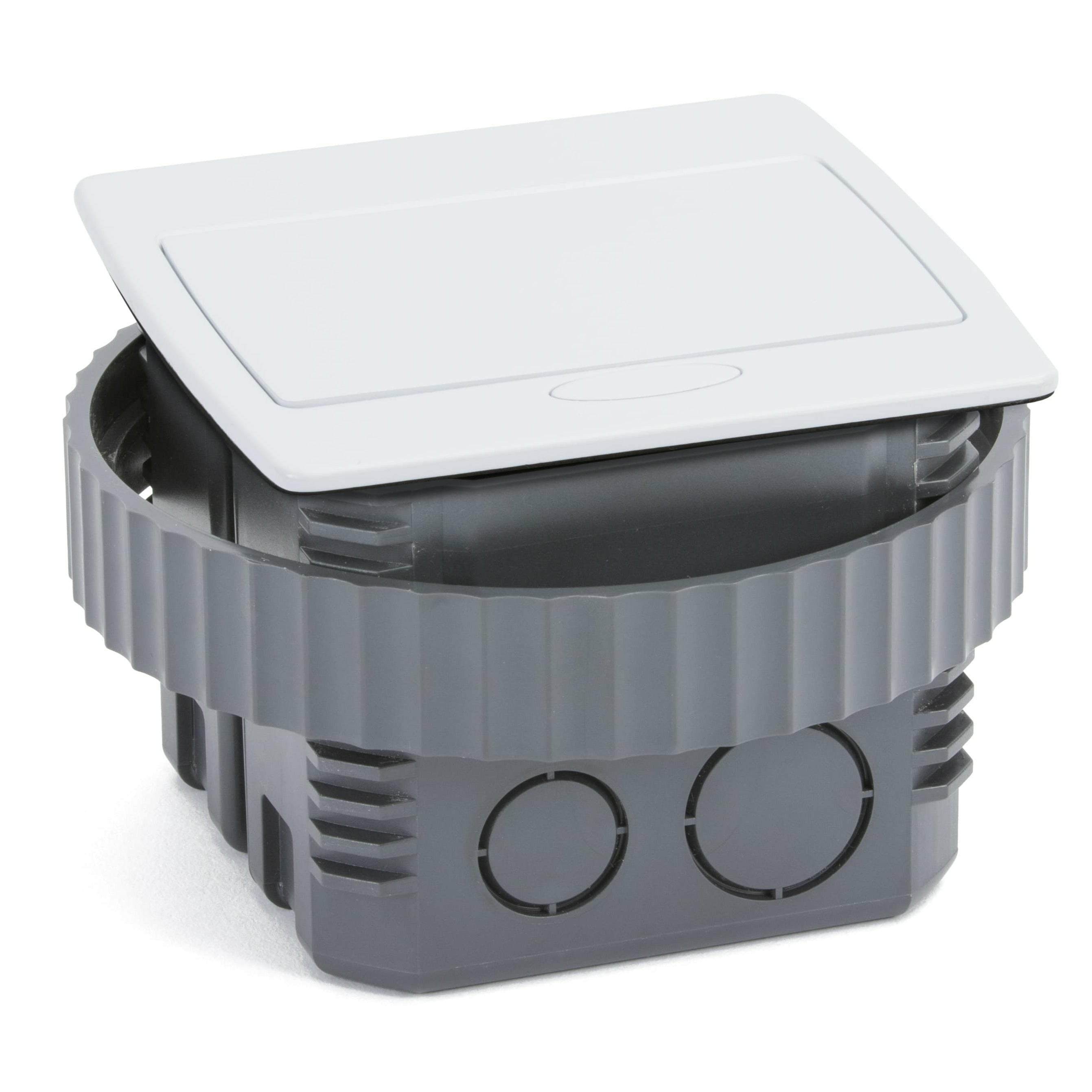 LEW ELECTRIC Lew Electric PUFP-CT-WT-PB Square Kitchen Countertop Pop-Up GFCI 20A (4 1/8 x 4 1/8 Cutout)