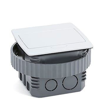 LEW ELECTRIC Lew Electric PUFP-CT-WT-PB Square Kitchen Countertop Pop-Up GFCI 20A (4 1/8 x 4 1/8 Cutout)