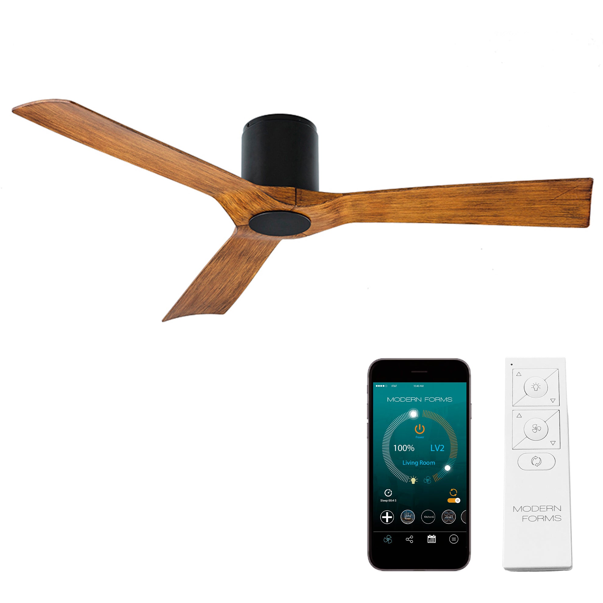 MODERN FORMS Modern Forms FH-W1811-54-MB/DK Aviator 54 Flush 27W (54 in) RPL-F1811-54-BD-DK