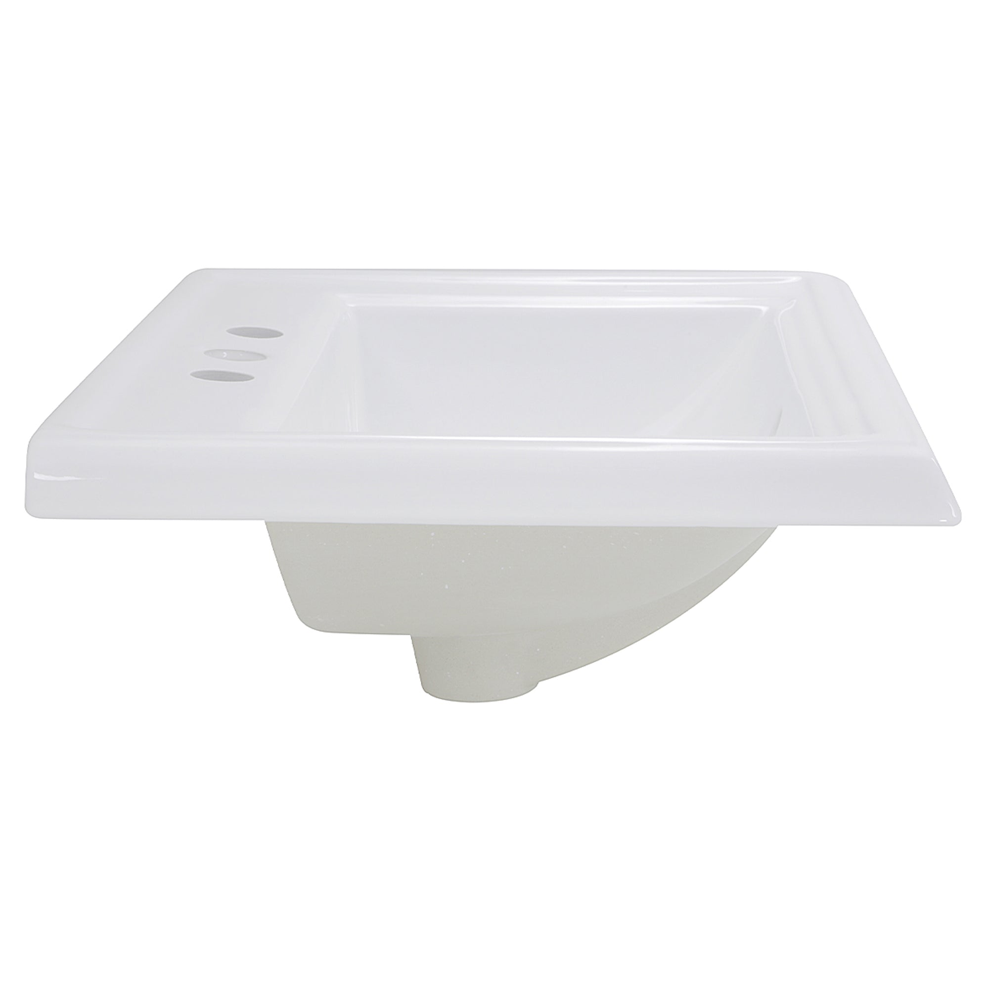 NANTUCKET SINKS Nantucket Sinks DI-2418-R4 23 Inch Rectangular Drop-In Vanity Sink (23 in x 18.25 in x 8.75 in)
