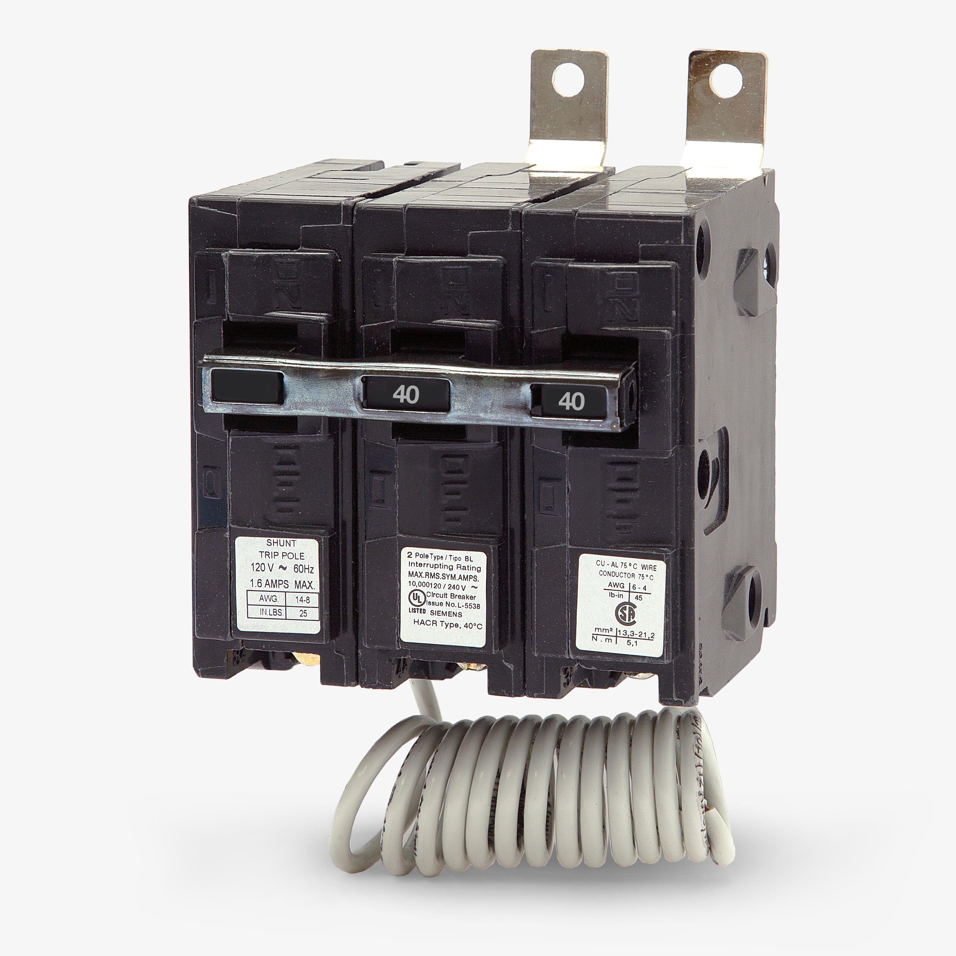SIEMENS Siemens B24000S01 2-Pole molded case circuit breaker 40 Amp (Bolt-On)
