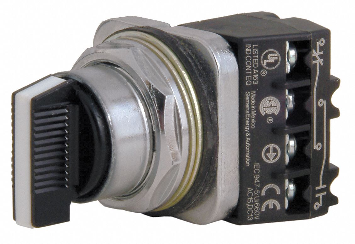 SIEMENS Siemens 52SA2CABA2 Selector Switch Maintained Short Lever (30 mm)