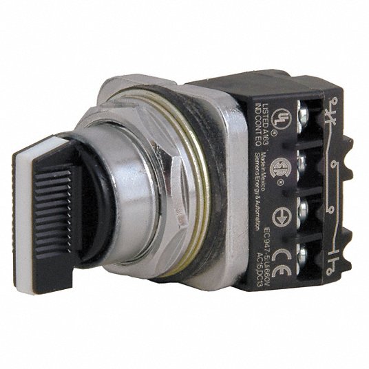 SIEMENS Siemens 52SA2CABA2 Selector Switch Maintained Short Lever (30 mm)