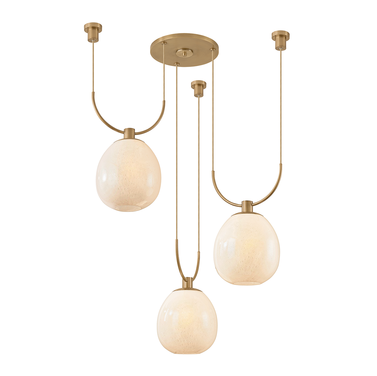 TROY LIGHTING Troy Lighting F7536-PBR Jove 3-Light Chandelier 15W (36.5 inches) F7536-PBR