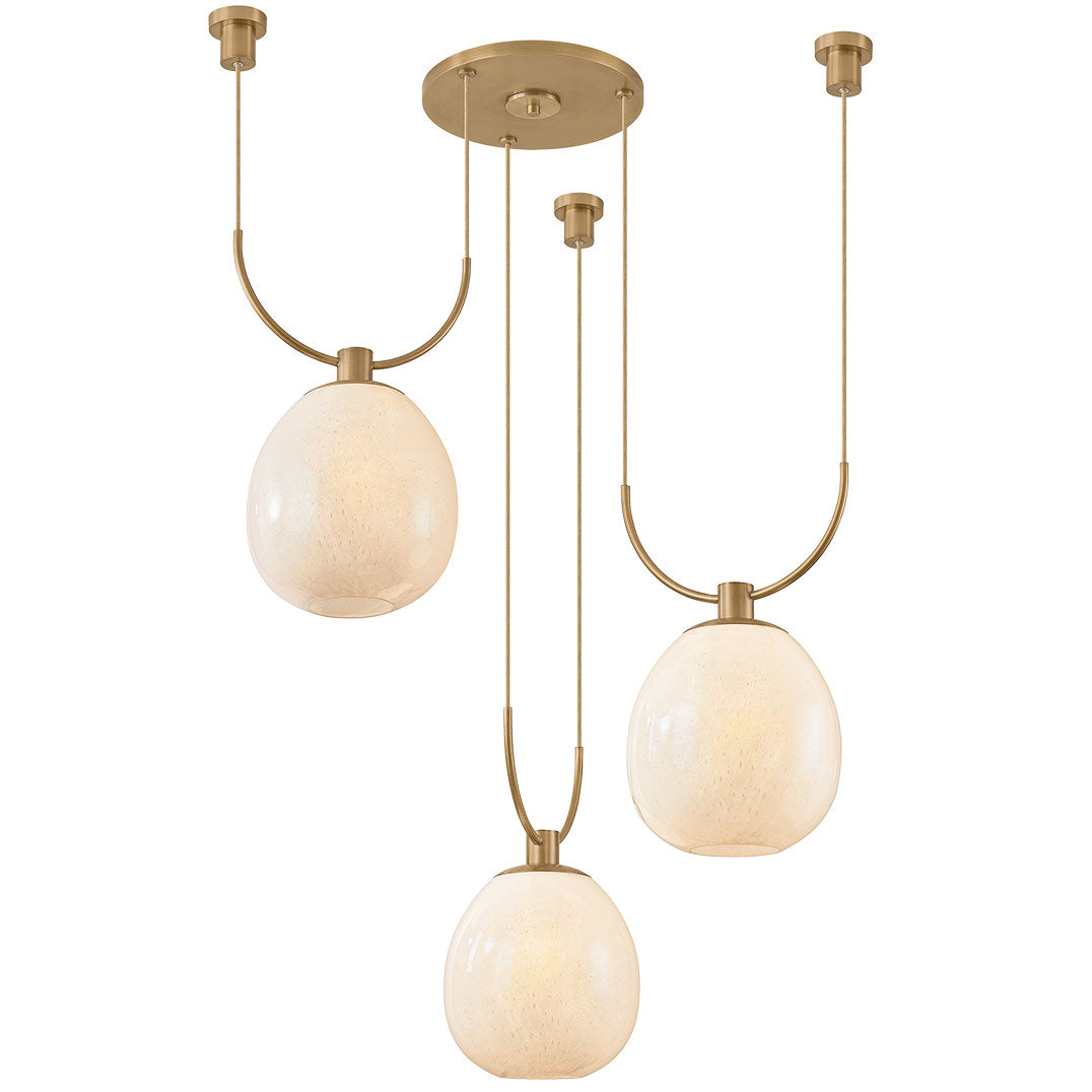 TROY LIGHTING Troy Lighting F7536-PBR Jove 3-Light Chandelier 15W (36.5 inches) F7536-PBR