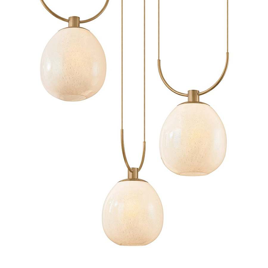 TROY LIGHTING Troy Lighting F7536-PBR Jove 3-Light Chandelier 15W (36.5 inches) F7536-PBR